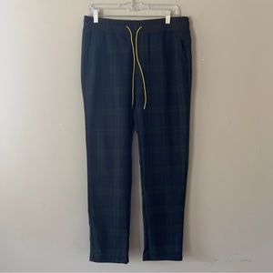 NEW Men’s Forever 21 Green/Blue Plaid Pants